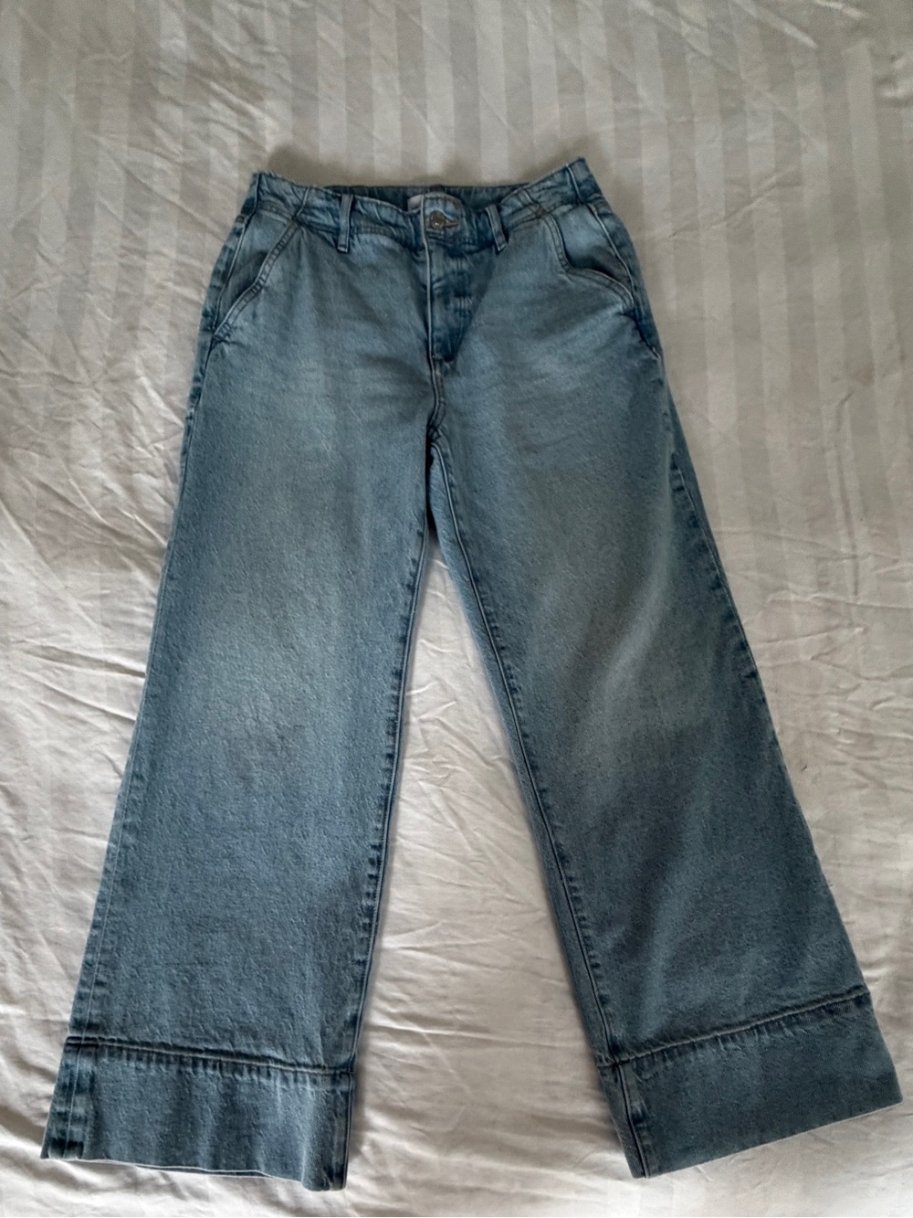 LOFT Light Blue Wide-Leg Jeans